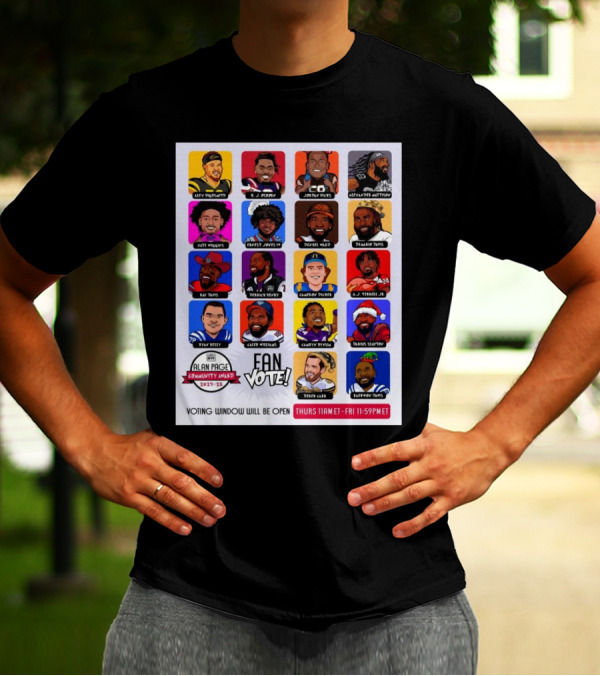 Alan Page Community Award 2024-25 Fan Vote Alex Highsmith K.J. Osborn Jordan Hicks Alexander Mattison T-Shirt