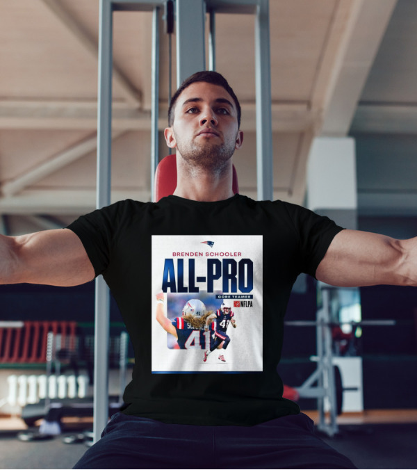 Brenden Schooler All-Pro Core Teamer NFLPA New England Patriots 2 Years In A Row T-Shirt