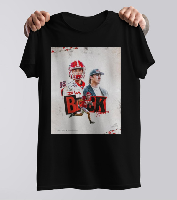 Georgia Bulldogs NCAA Cash Jones I’m Back Last Lap Signature 32 T-Shirt