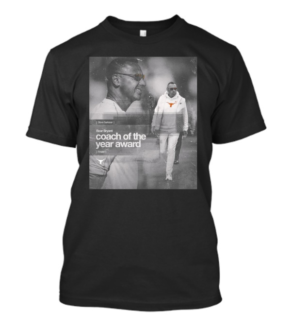 Steve Sarkisian Bear Bryant Coach Of The Year Award Finalist 2024 Tennessee Vols T-Shirt