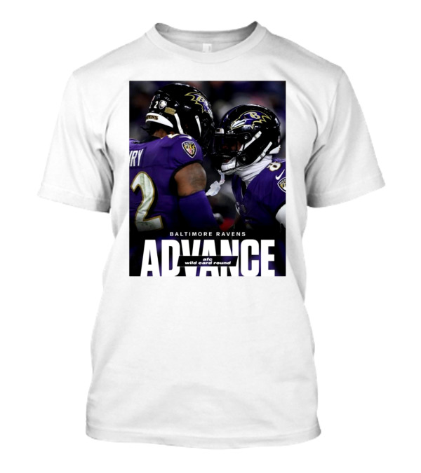 Baltimore Ravens Advance AFC Wild Card Round Victory ESPN T-Shirt