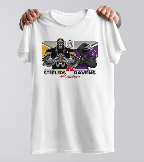 Pittsburgh Steelers Vs Baltimore Ravens NFL Playoffs AFC Wildcard Matchups T-Shirt