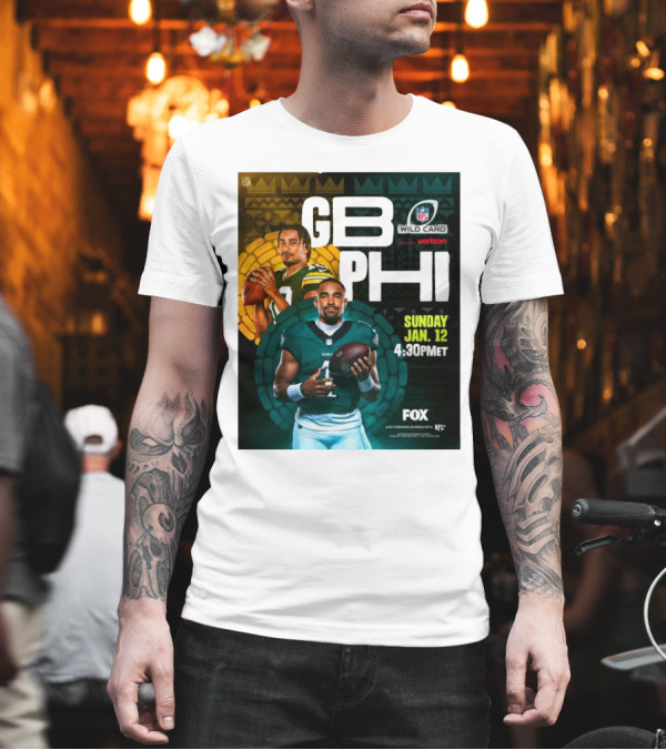 GB PHI NFL Wild Card Sunday Jan 12 2025 4:30 PM ET On FOX T-Shirt