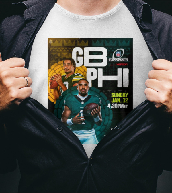 GB PHI NFL Wild Card Sunday Jan 12 2025 4:30 PM ET On FOX T-Shirt