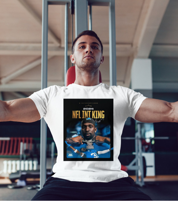 Detroit Lions Kerby Joseph 9 Interceptions 2024 NFL Int King Signature #31 T-Shirt