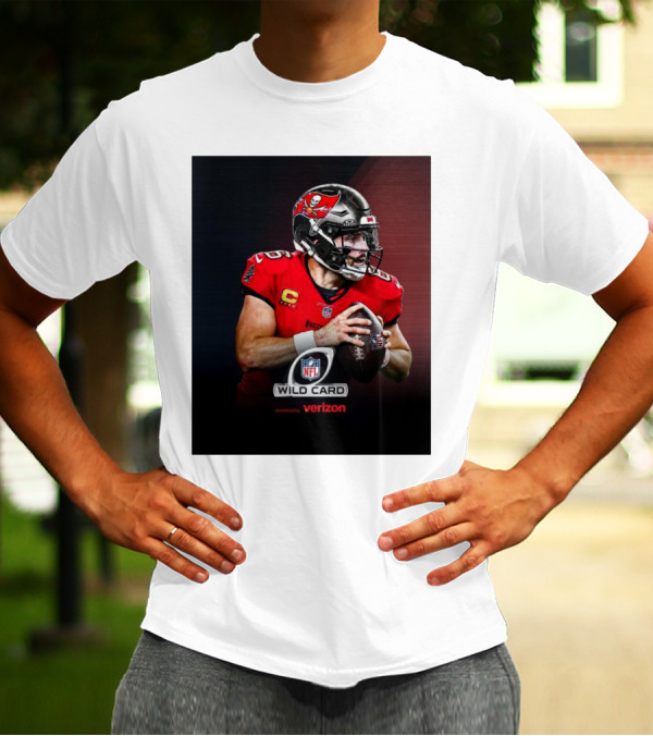 Tampa Bay Buccaneers NFL Wild Card Baker Mayfield Sunday Night Football Powered By Verizon T-Shirt