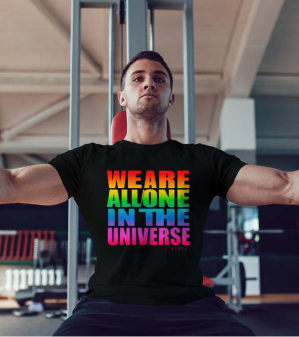 Coldplay We Are All One In The Universe Music Of The Spheres World Tour 2025 Rainbow T-Shirt