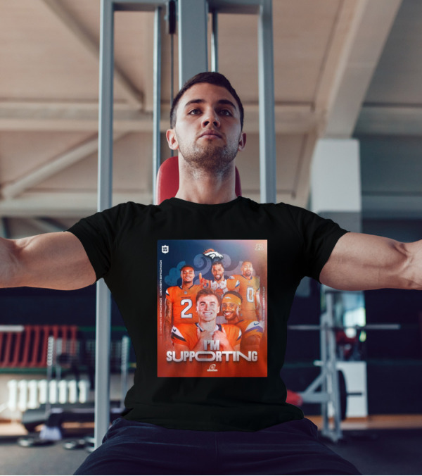 Denver Broncos I'm Supporting AFC Broncos Country Let's Ride NFL Playoffs Number Seven Seed T-Shirt