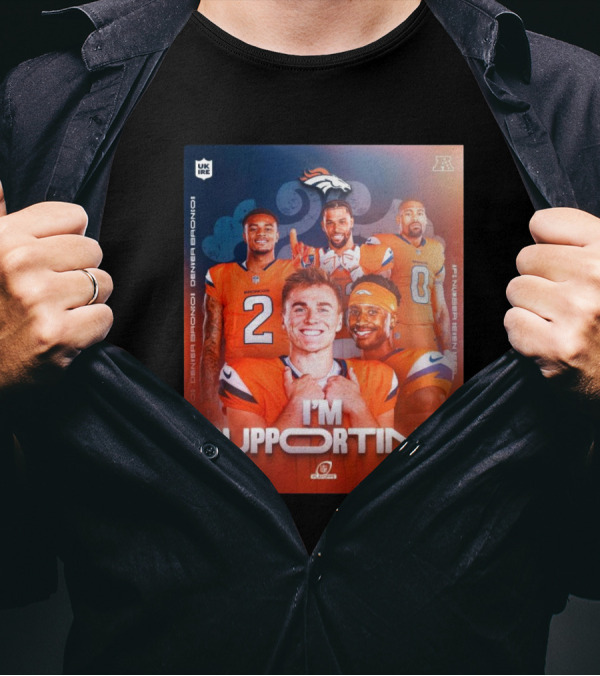 Denver Broncos I'm Supporting AFC Broncos Country Let's Ride NFL Playoffs Number Seven Seed T-Shirt