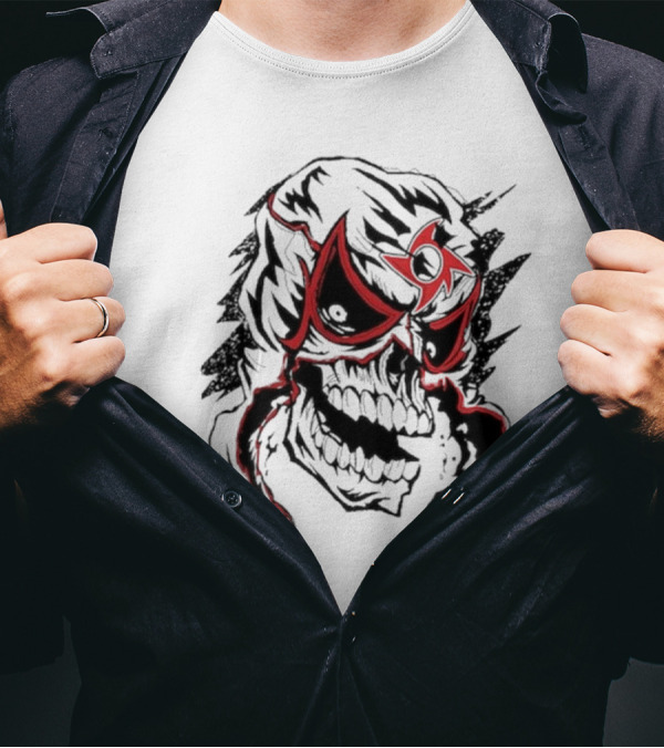 Cero Miedo Penta Mask Skull Design WWE New T-Shirt