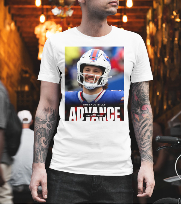 Buffalo Bills Advance AFC Wild Card Round T-Shirt