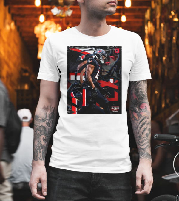 Kamari Lassiter Houston Texans Vs Los Angeles Chargers H-Town Playoffs 2024 Signature Jan 11 2025 T-Shirt