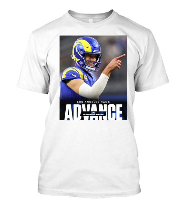 Los Angeles Rams Advance NFC Divisional Round Face Jalen Hurts Eagles Philly T-Shirt