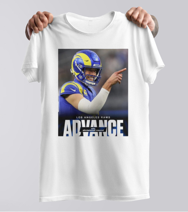 Los Angeles Rams Advance NFC Divisional Round Face Jalen Hurts Eagles Philly T-Shirt