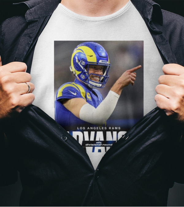Los Angeles Rams Advance NFC Divisional Round Face Jalen Hurts Eagles Philly T-Shirt