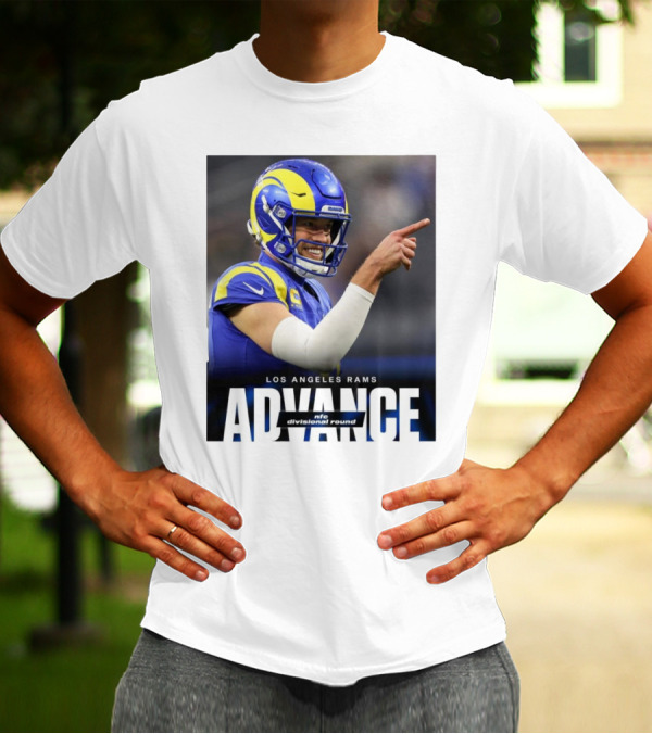 Los Angeles Rams Advance NFC Divisional Round Face Jalen Hurts Eagles Philly T-Shirt
