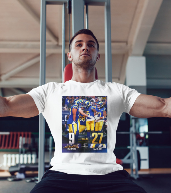 Minnesota Vikings Vs Los Angeles Rams Final Score 9-27 NFL Wild Card To Divisional Round Fox NFL T-Shirt