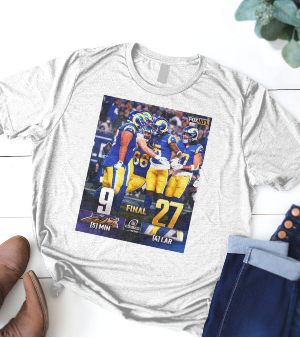 Minnesota Vikings Vs Los Angeles Rams Final Score 9-27 NFL Wild Card To Divisional Round Fox NFL T-Shirt