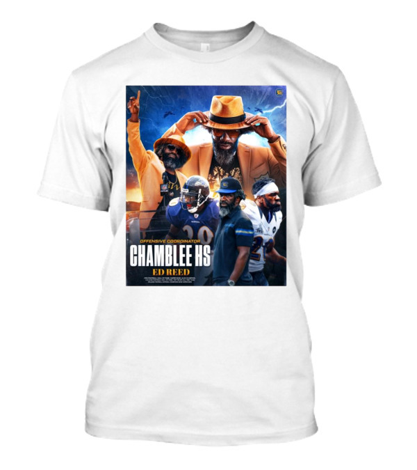 Offensive Coordinator Chamblee HS Ed Reed Pro Football Hall Of Fame NFL T-Shirt