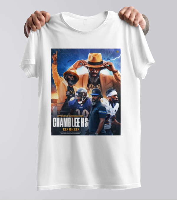 Offensive Coordinator Chamblee HS Ed Reed Pro Football Hall Of Fame NFL T-Shirt