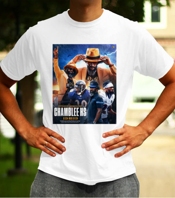 Offensive Coordinator Chamblee HS Ed Reed Pro Football Hall Of Fame NFL T-Shirt