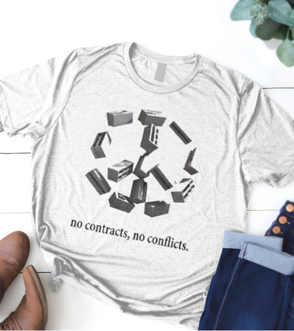 No Contracts No Conflicts Bricks N’ Papers T-Shirt