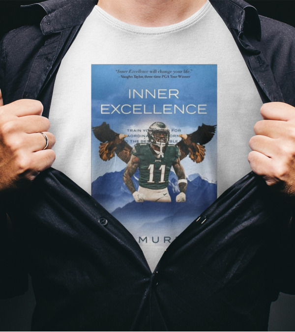 Philadelphia Eagles Inner Excellence Jim Murphy Vaughn Taylor Three-Time PGA Tour Winner T-Shirt