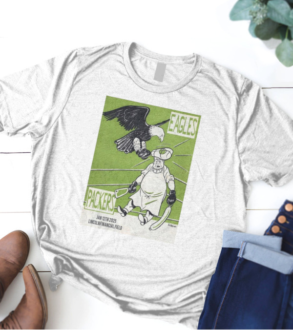 Eagles Vs Packers Jan 12th 2025 Lincoln Financial Field T-Shirt