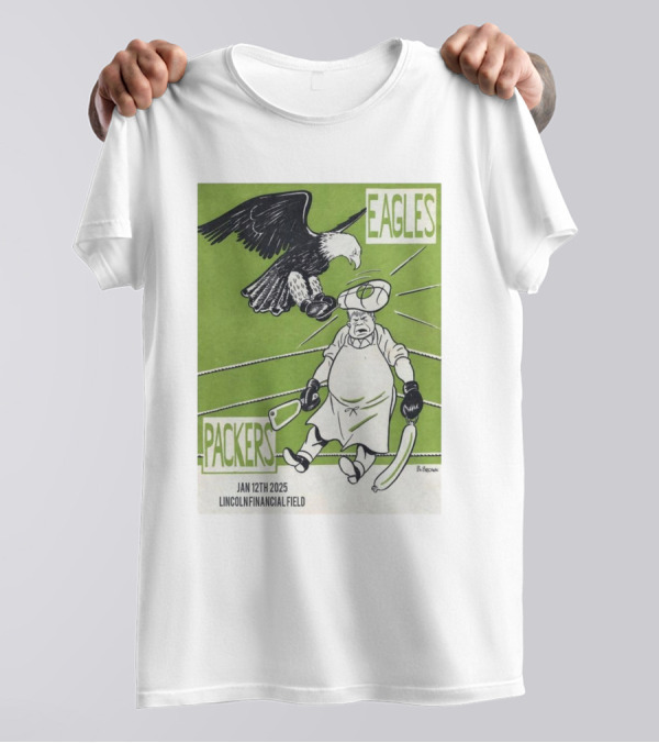 Eagles Vs Packers Jan 12th 2025 Lincoln Financial Field T-Shirt