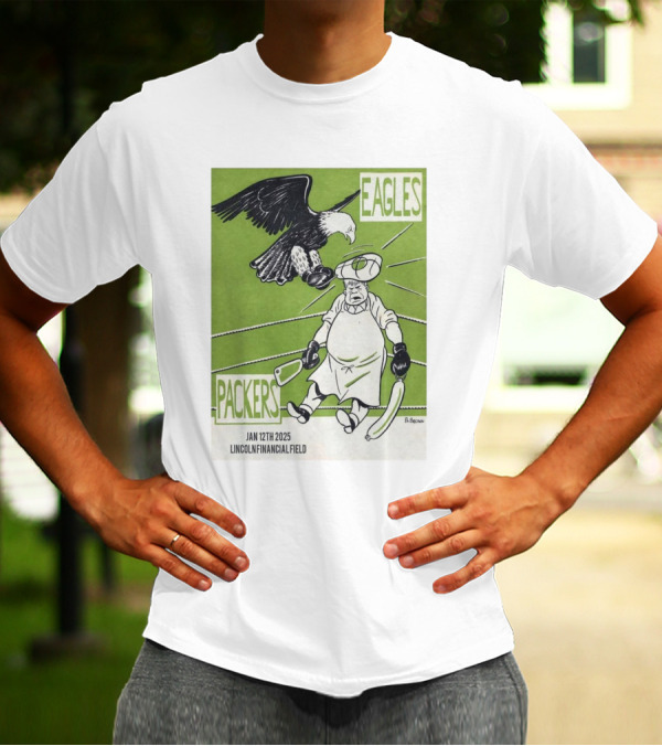 Eagles Vs Packers Jan 12th 2025 Lincoln Financial Field T-Shirt