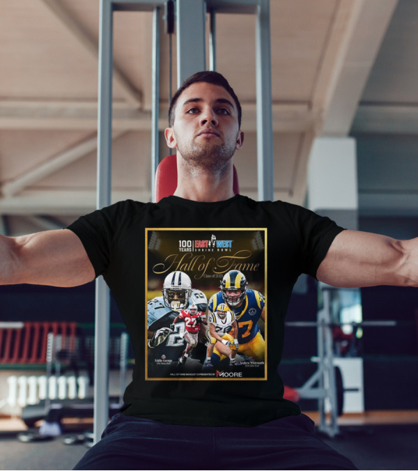 Ohio State Eddie George LSU Andrew Whitworth East West Shrine Bowl Hall Of Fame Class Of 2025 T-Shirt