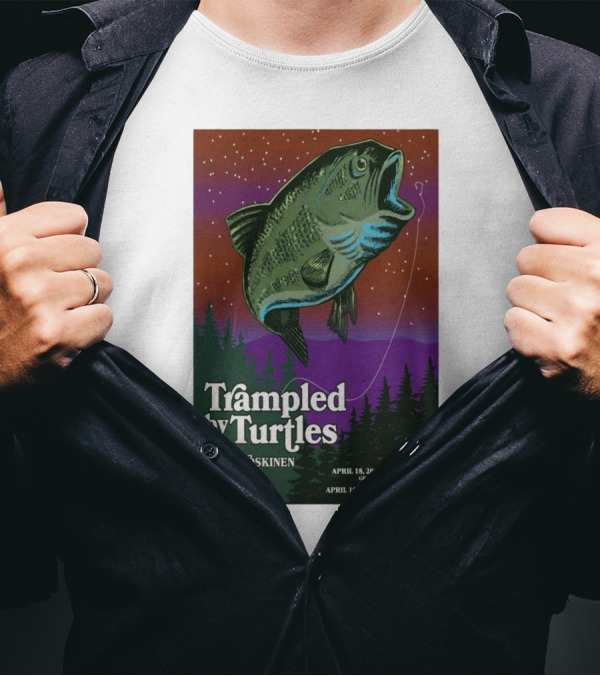Trampled By Turtles With Erik Koskinen Wausau WI April 18 2025 Eau Claire WI April 19 2025 Grand Theatre Pablo Center T-Shirt