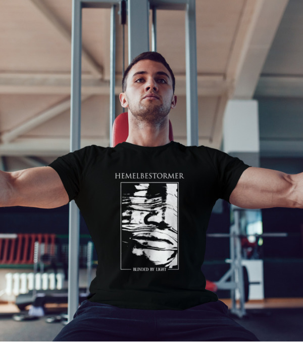 Hemelbestormer Blinded By Light Abstract Black And White Graphic T-Shirt