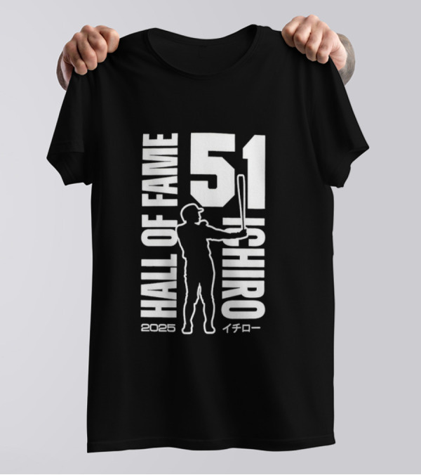 Ichiro Suzuki 51 Hall Of Fame 2025 Baseball Mariners T-Shirt