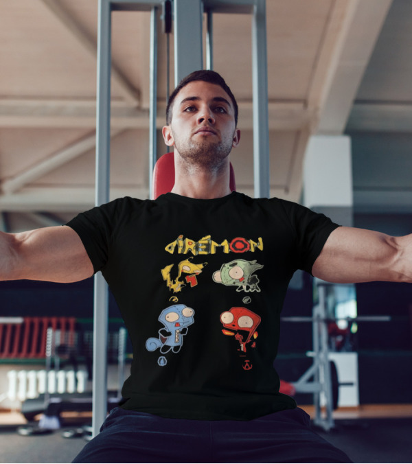 Giremon Invader Zim Characters With Colorful Transformations T-Shirt