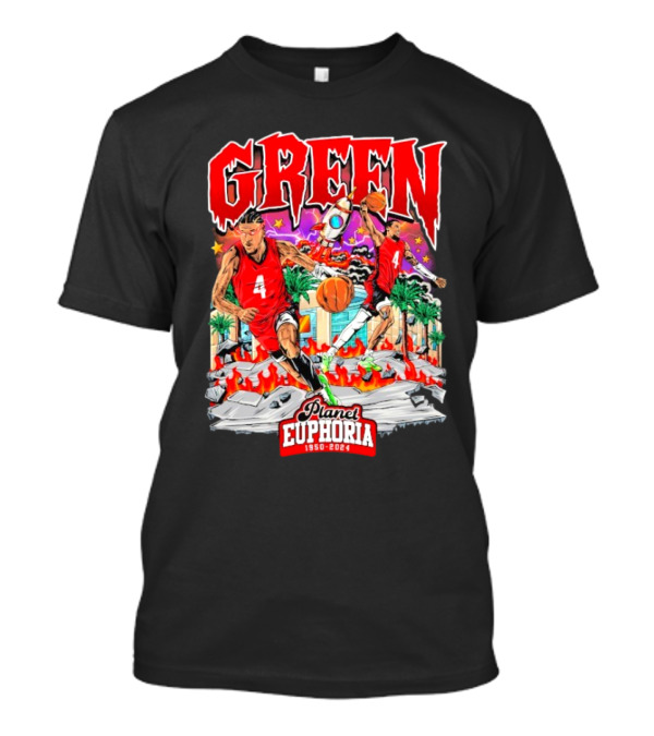 "Green 4 Planet Euphoria Basketball 1950-2024" T-Shirt