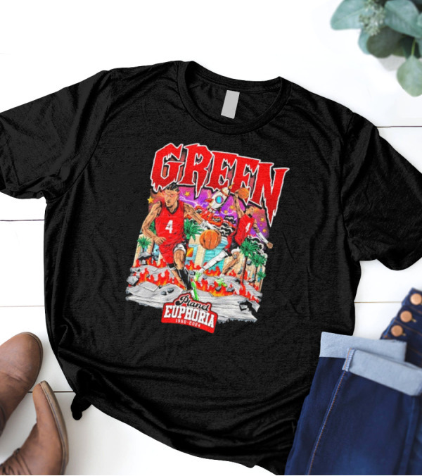 "Green 4 Planet Euphoria Basketball 1950-2024" T-Shirt