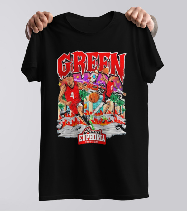 "Green 4 Planet Euphoria Basketball 1950-2024" T-Shirt