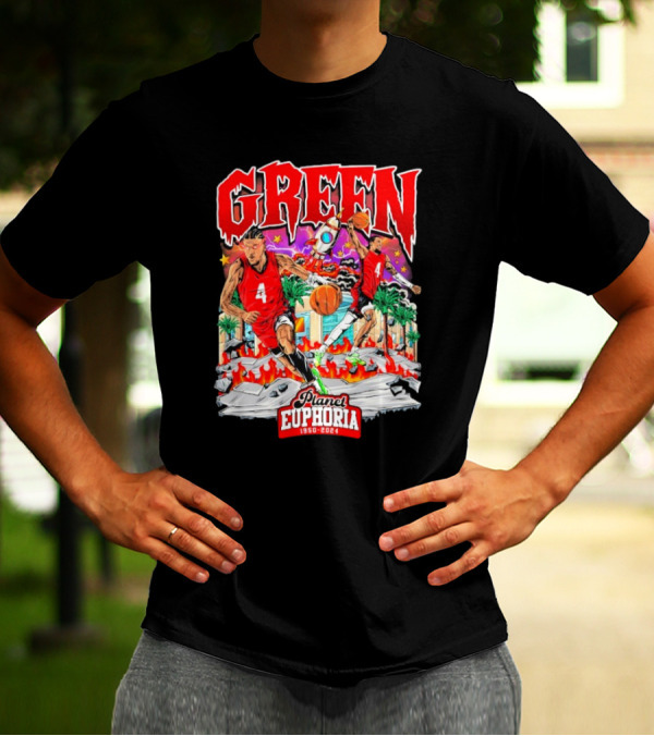 "Green 4 Planet Euphoria Basketball 1950-2024" T-Shirt