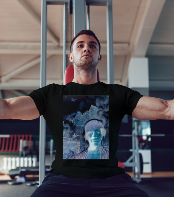 Janelledrtysoul Tyler Joseph Clancy Madrid Psychedelic Negative Mountain Portrait T-Shirt