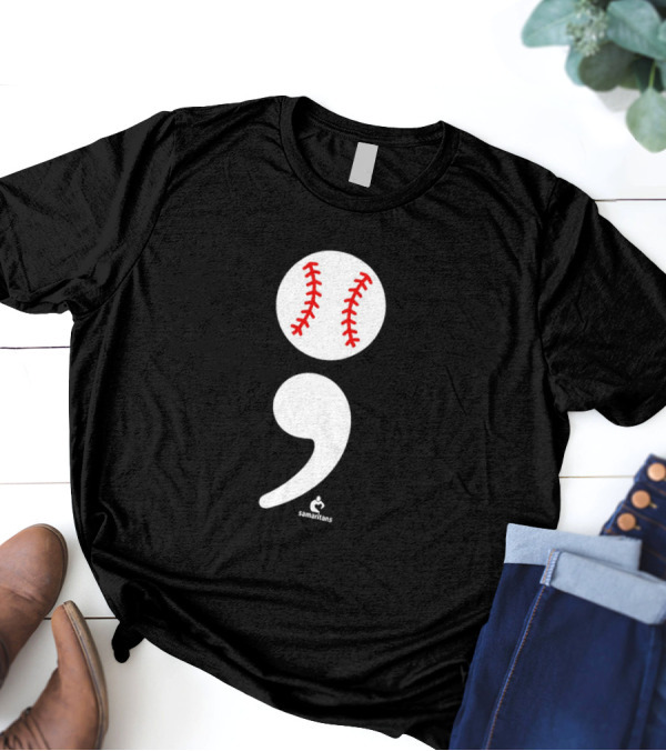 Jarren Duran The Game Isn’t Over Baseball Semicolon Symbol T-Shirt