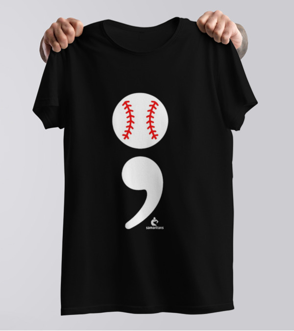 Jarren Duran The Game Isn’t Over Baseball Semicolon Symbol T-Shirt