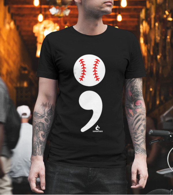 Jarren Duran The Game Isn’t Over Baseball Semicolon Symbol T-Shirt