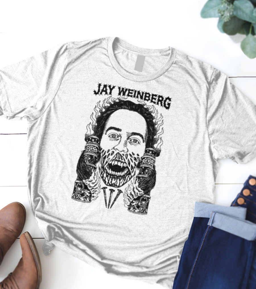 JW X Death Traitors Collab Masked Face And Skeletal Hands T-Shirt