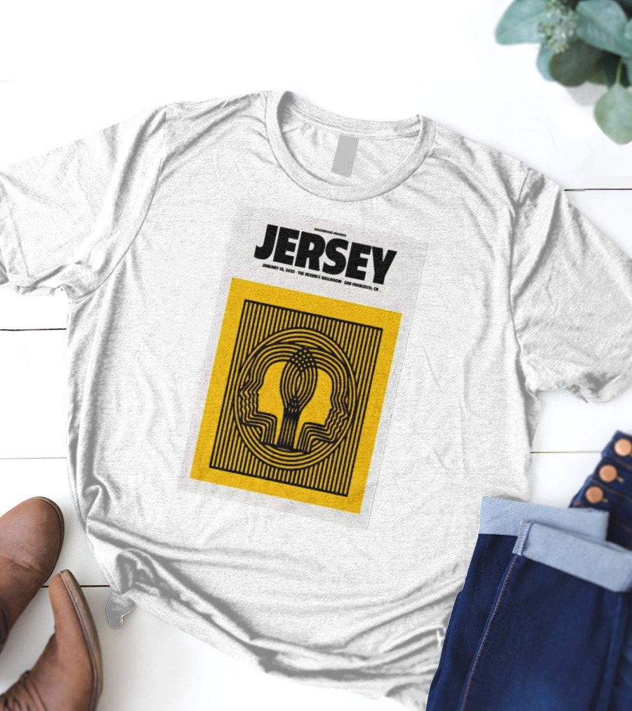 Goldenvoice Presents Jersey January 18, 2025 The Regency Ballroom San Francisco CA T-Shirt