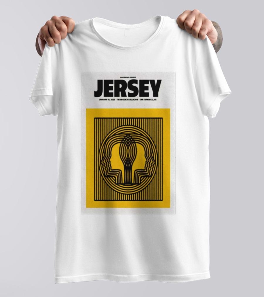 Goldenvoice Presents Jersey January 18, 2025 The Regency Ballroom San Francisco CA T-Shirt