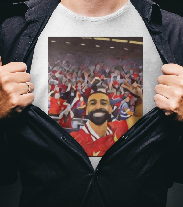 Liverpool FC 2025 Premier League Champions Mohamed Salah Selfie Celebration T-Shirt