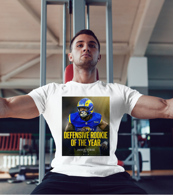 Los Angeles Rams Jared Verse 2024 PFWA Defensive Rookie Of The Year T-Shirt