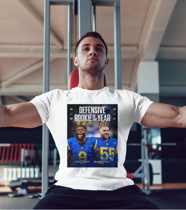 Los Angeles Rams Jared Verse Braden Fiske Defensive Rookie Of The Year Finalists 2024 T-Shirt