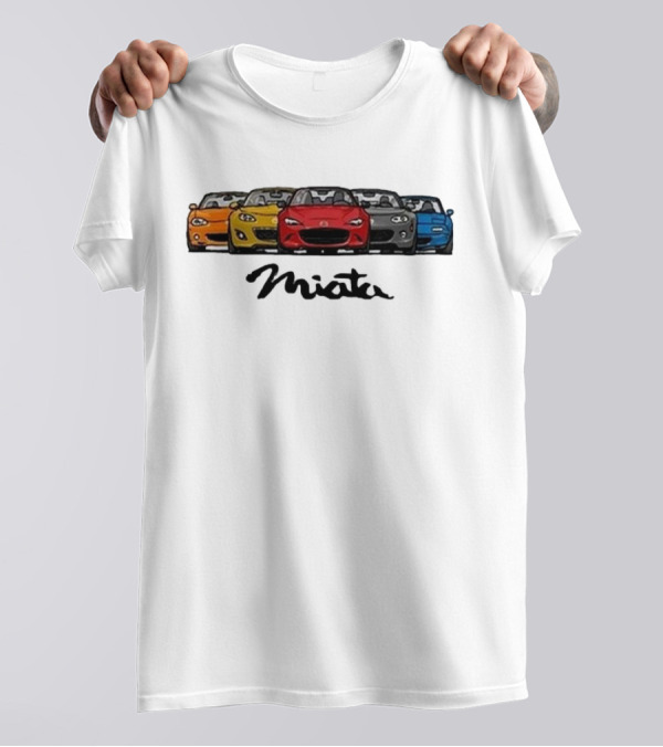 Mazda MX-5 Miata Generations Classic Lineup T-Shirt